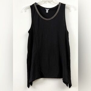 Paraphrase Black Tank Top Tunic Style